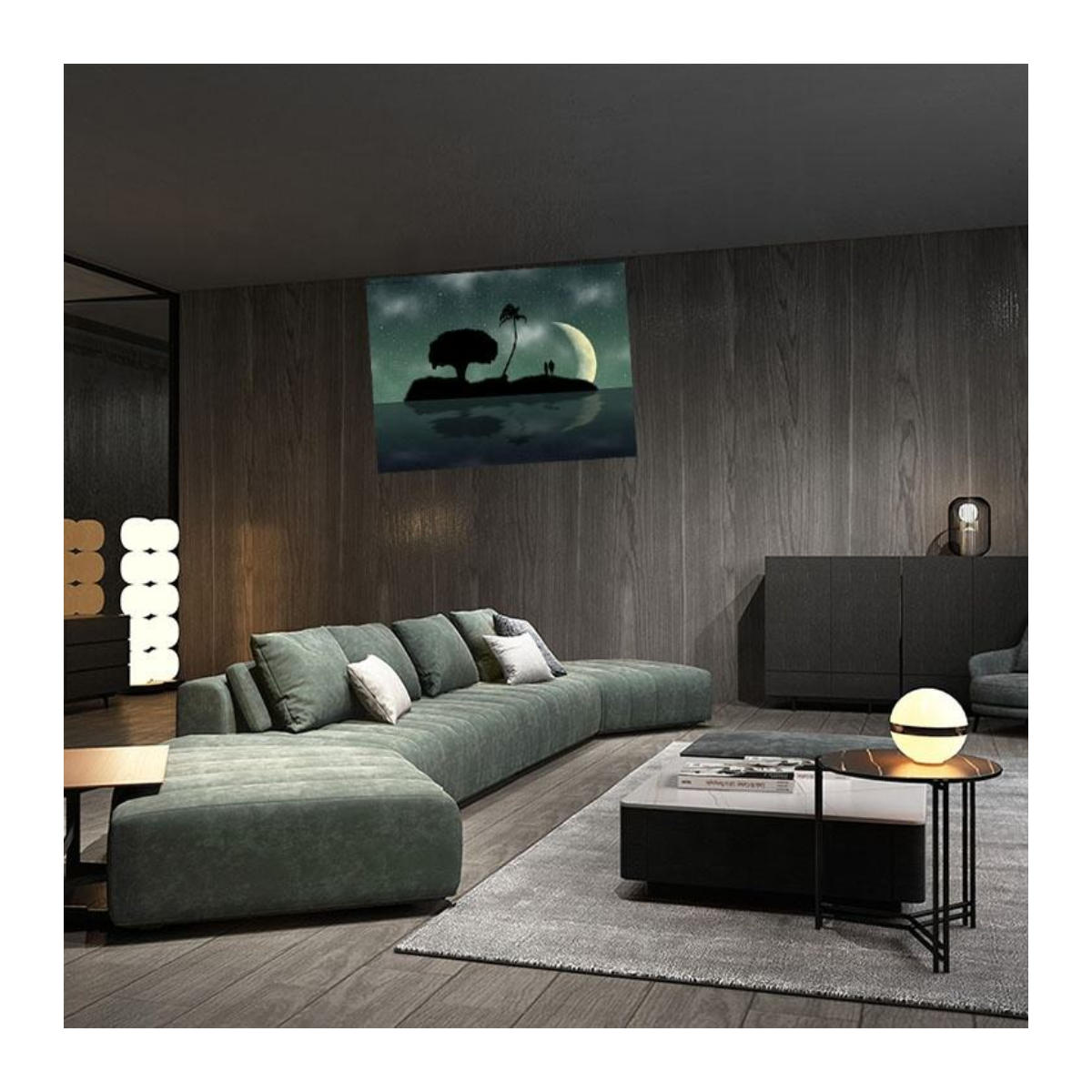 Moss Drift Sectional Sofa
